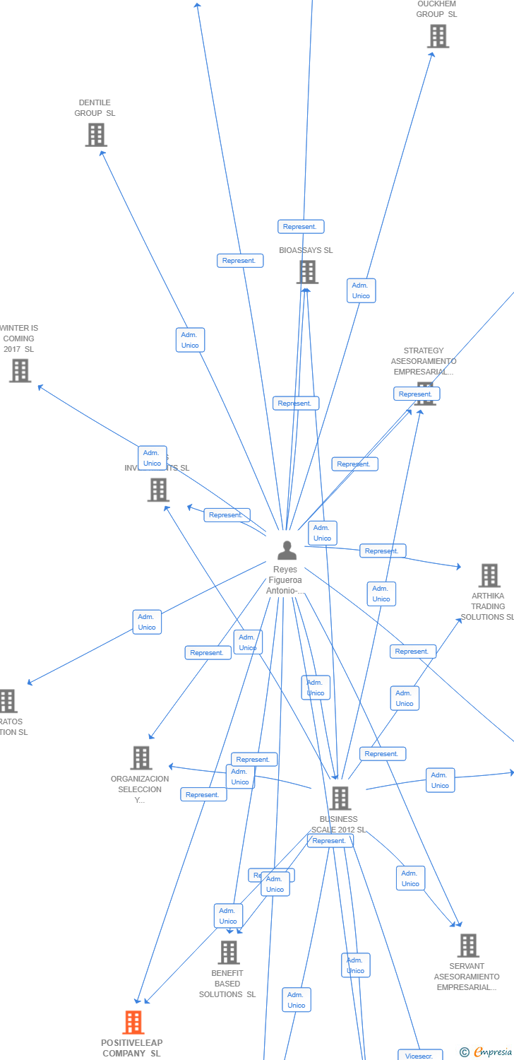 Vinculaciones societarias de POSITIVELEAP COMPANY SL