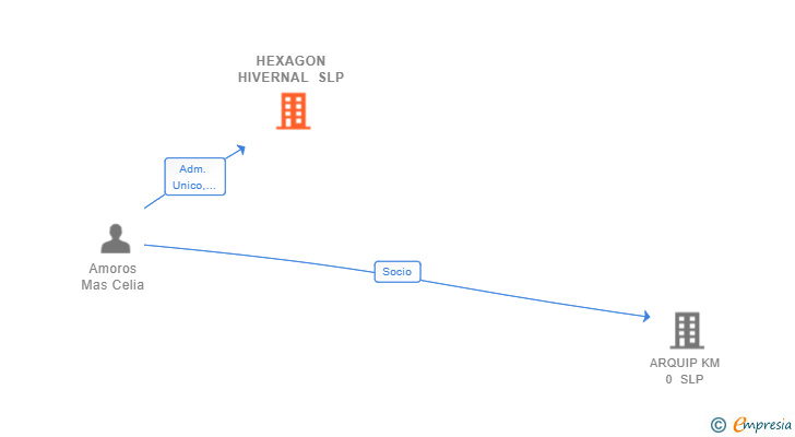 Vinculaciones societarias de HEXAGON HIVERNAL SLP