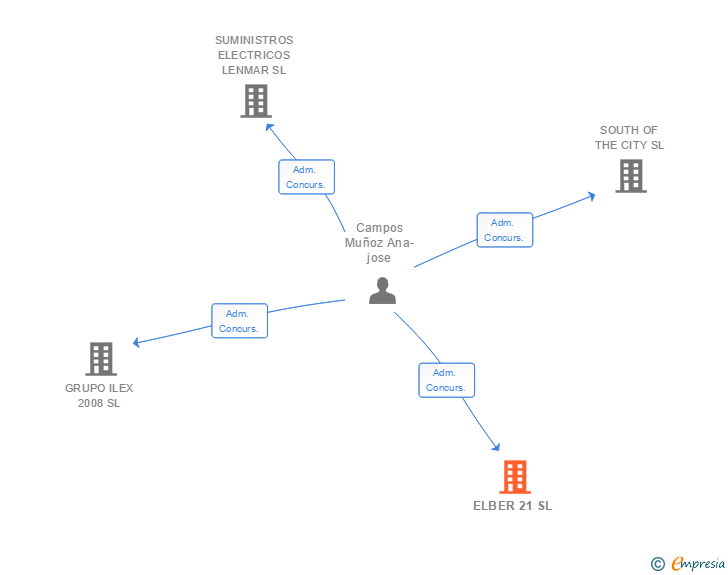 Vinculaciones societarias de ELBER 21 SL