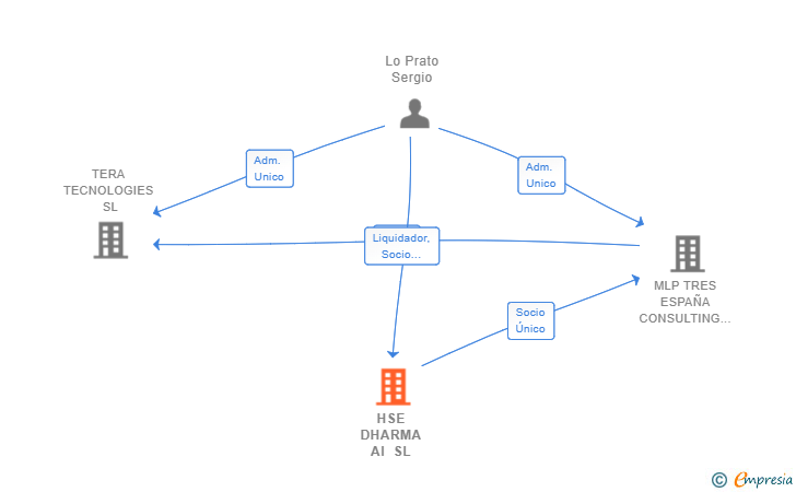 Vinculaciones societarias de HSE DHARMA AI SL