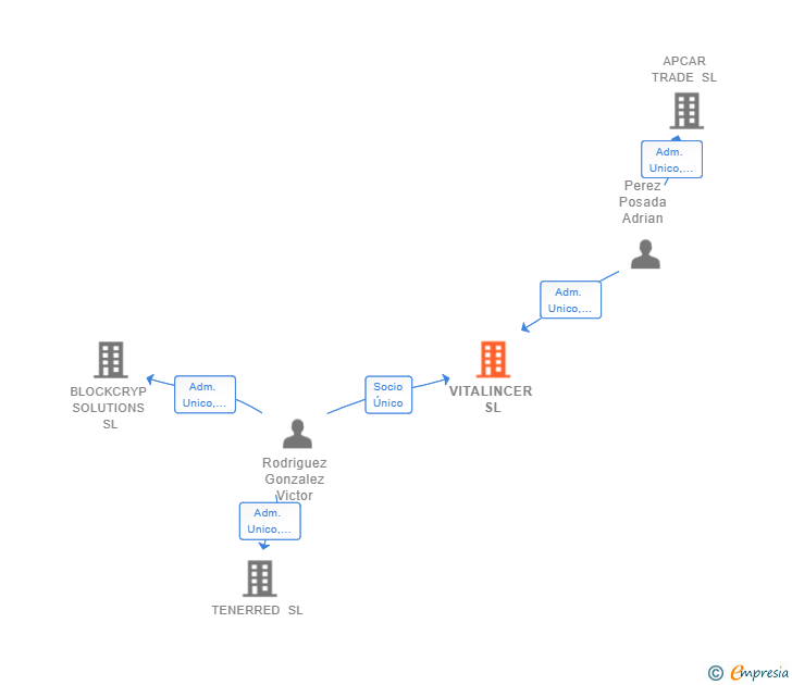 Vinculaciones societarias de VITALINCER SL