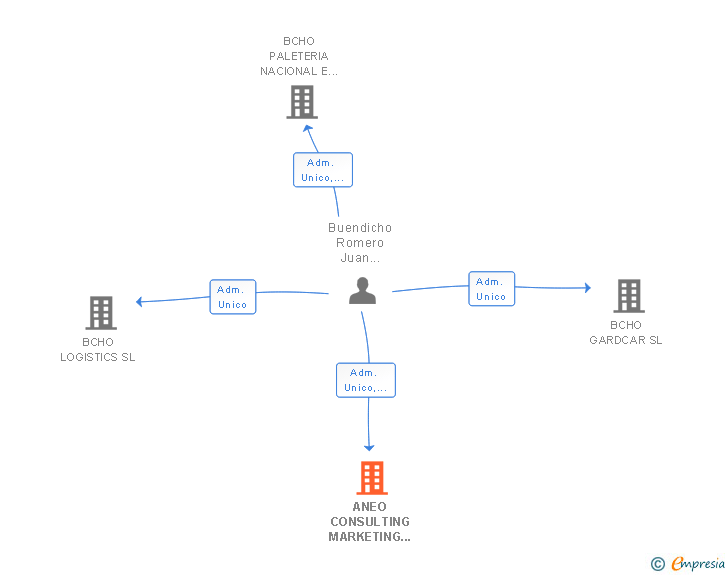 Vinculaciones societarias de ANEO CONSULTING MARKETING AND NETWORK SL