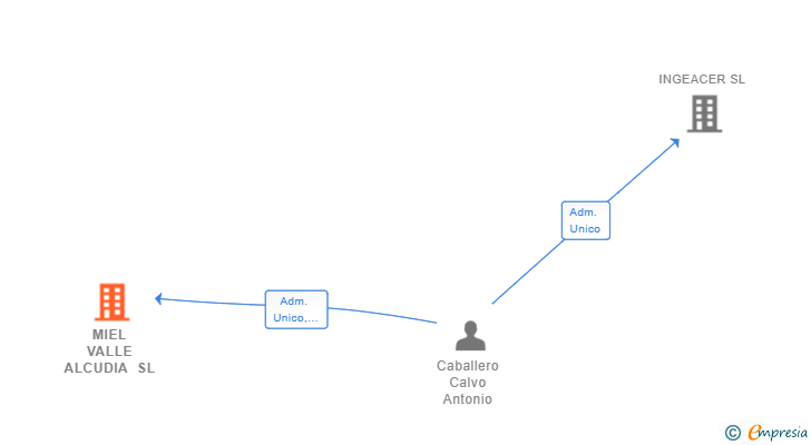 Vinculaciones societarias de MIEL VALLE ALCUDIA SL