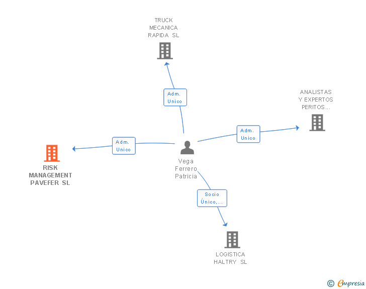 Vinculaciones societarias de RISK MANAGEMENT PAVEFER SL
