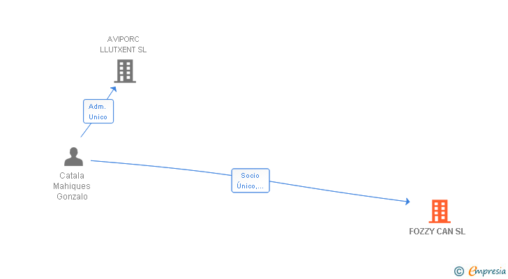 Vinculaciones societarias de FOZZY CAN SL