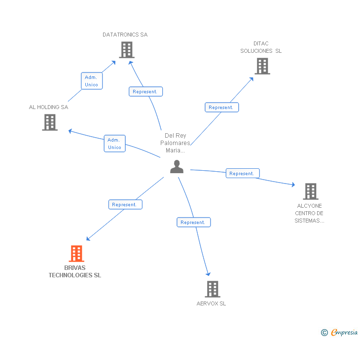 Vinculaciones societarias de BRIVAS TECHNOLOGIES SL