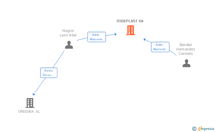 Vinculaciones societarias de TEIDEPLAST SA