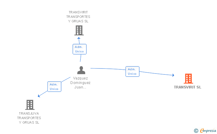 Vinculaciones societarias de TRANSVIRIT SL