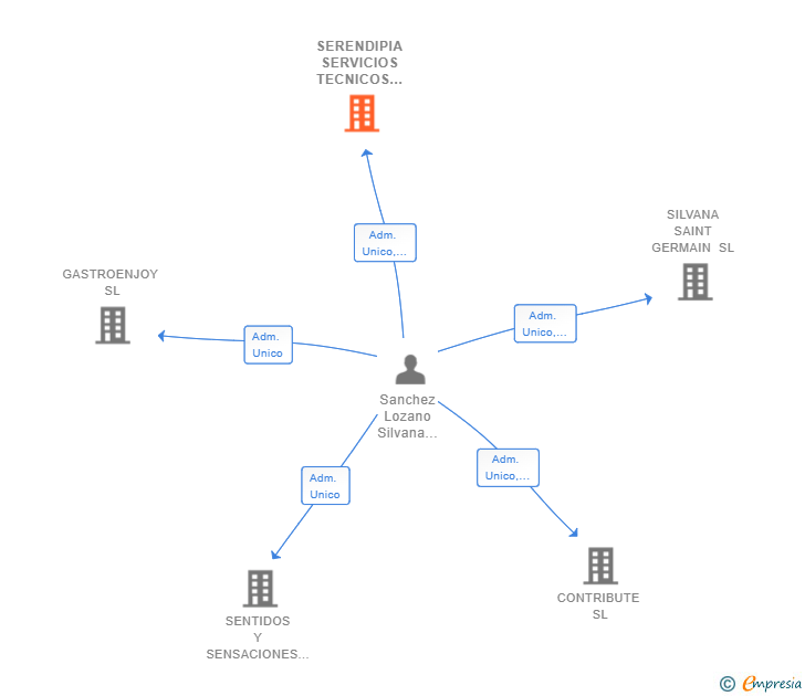 Vinculaciones societarias de SERENDIPIA SERVICIOS TECNICOS SL