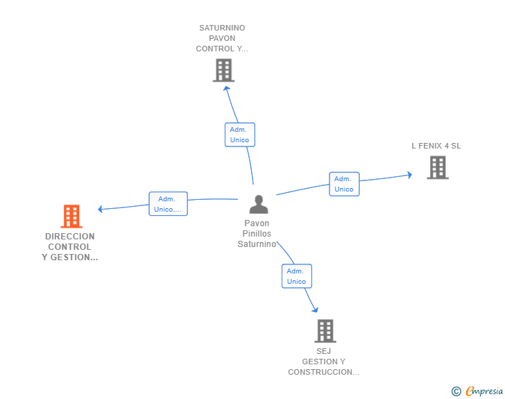 Vinculaciones societarias de DIRECCION CONTROL Y GESTION SL