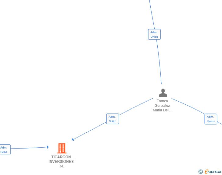 Vinculaciones societarias de TICARGON INVERSIONES SL