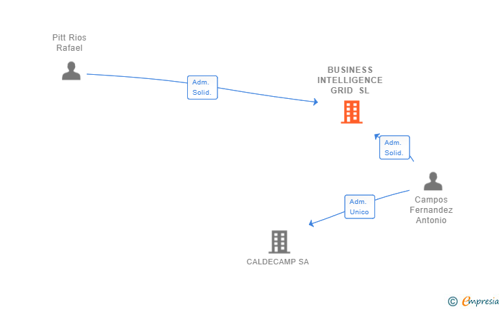 Vinculaciones societarias de BUSINESS INTELLIGENCE GRID SL