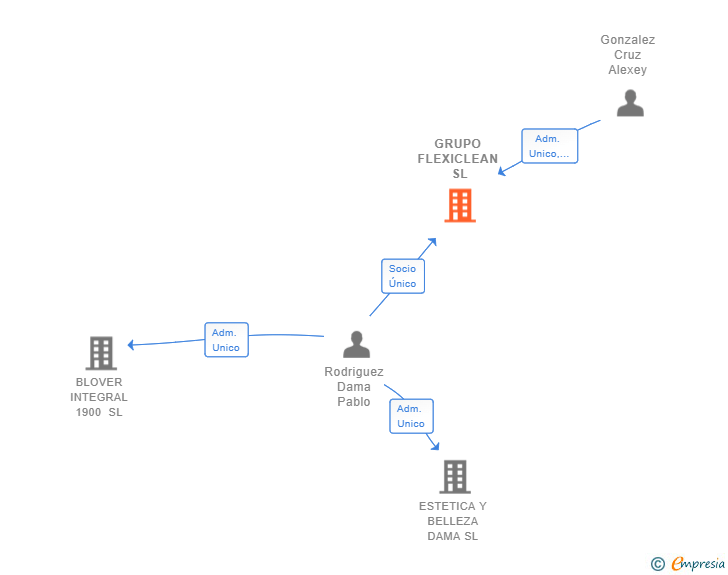 Vinculaciones societarias de GRUPO FLEXICLEAN SL