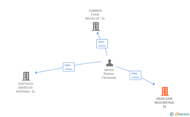 Vinculaciones societarias de VARESAN INGENIERIA SL
