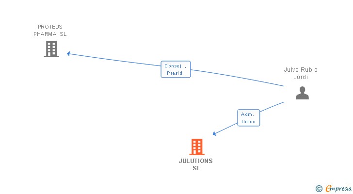 Vinculaciones societarias de JULUTIONS SL