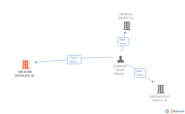 Vinculaciones societarias de BIN & BIN SERVICIOS SL