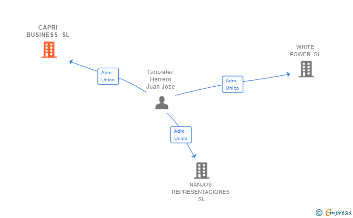 Vinculaciones societarias de CAPRI BUSINESS SL