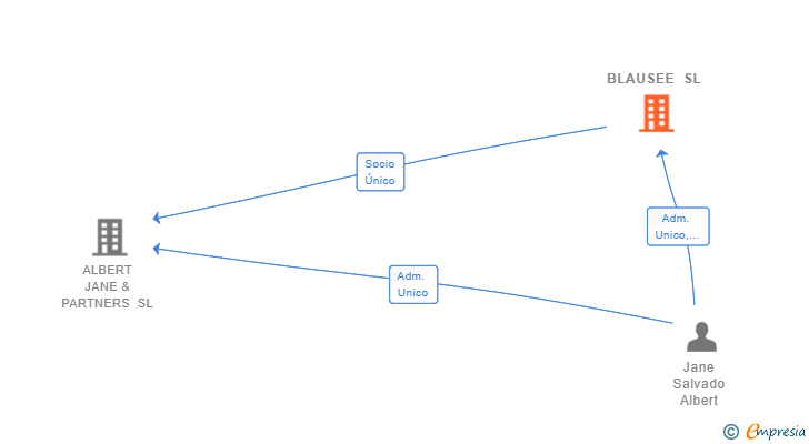 Vinculaciones societarias de BLAUSEE SL