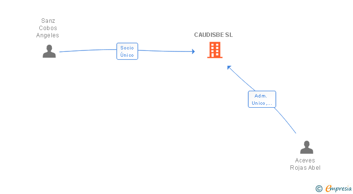 Vinculaciones societarias de CAUDISBE SL