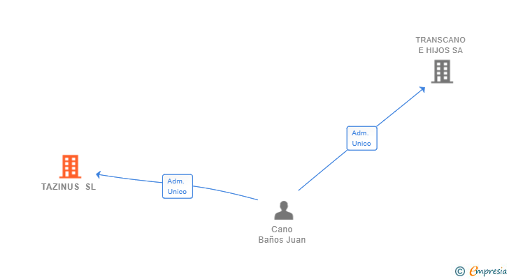 Vinculaciones societarias de TAZINUS SL