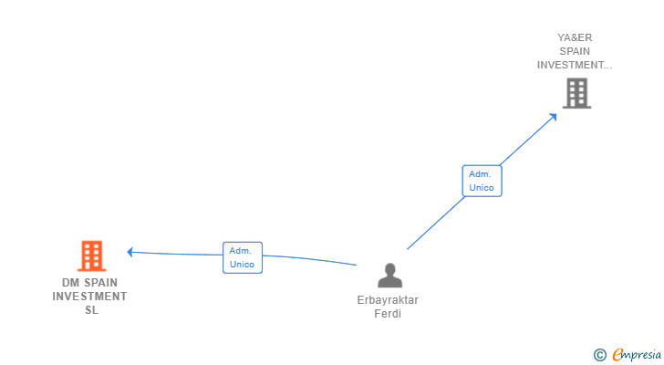 Vinculaciones societarias de DM SPAIN INVESTMENT SL