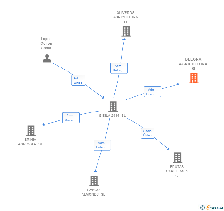 Vinculaciones societarias de BELONA AGRICULTURA SL