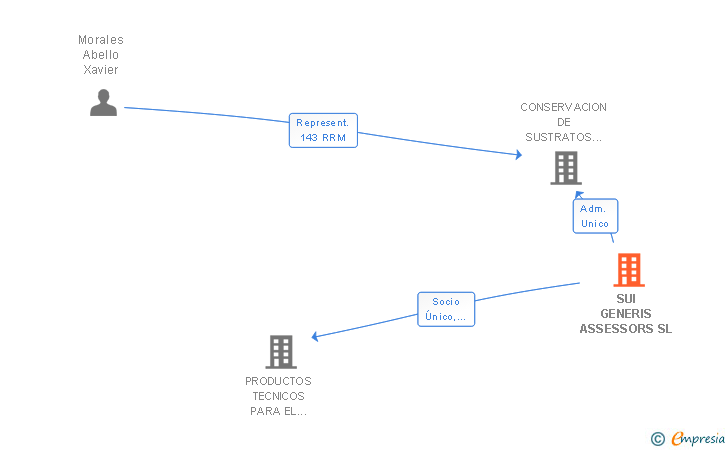 Vinculaciones societarias de SUI GENERIS ASSESSORS SL