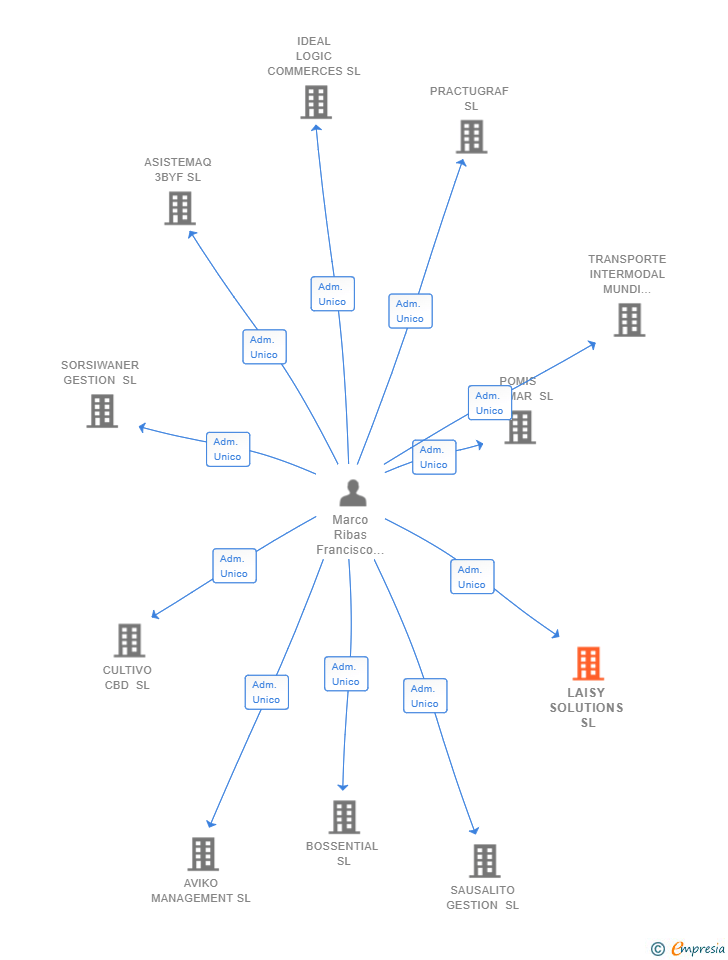 Vinculaciones societarias de LAISY SOLUTIONS SL