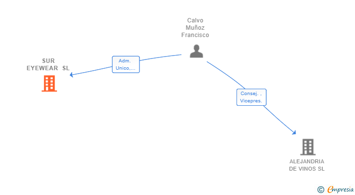 Vinculaciones societarias de SUR EYEWEAR SL