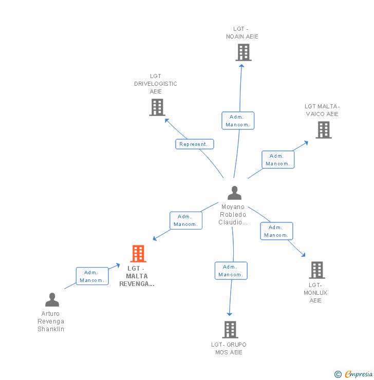 Vinculaciones societarias de LGT - MALTA REVENGA AEIE