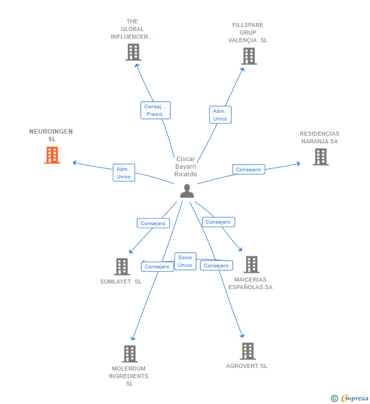 Vinculaciones societarias de NEUROINGEN SL