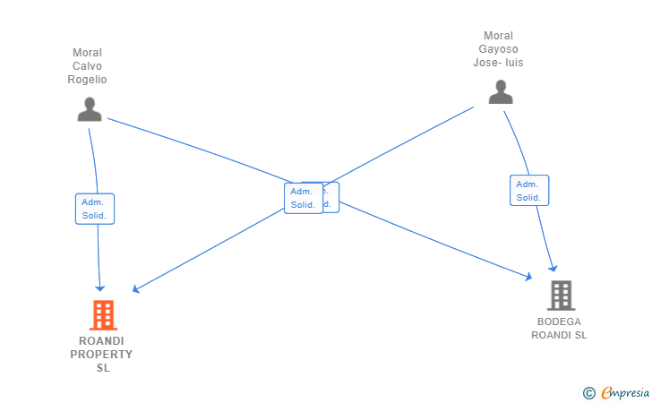 Vinculaciones societarias de ROANDI PROPERTY SL