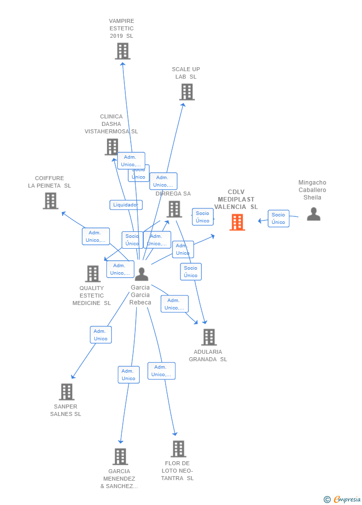 Vinculaciones societarias de CDLV MEDIPLAST VALENCIA SL