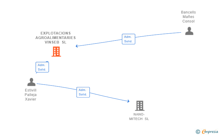 Vinculaciones societarias de EXPLOTACIONS AGROALIMENTARIES VINSEB SL