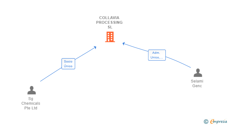 Vinculaciones societarias de COLLAVIA PROCESSING SL