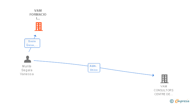 Vinculaciones societarias de VAM FORMACIO I ENSENYAMENT PROFESSIONAL SL