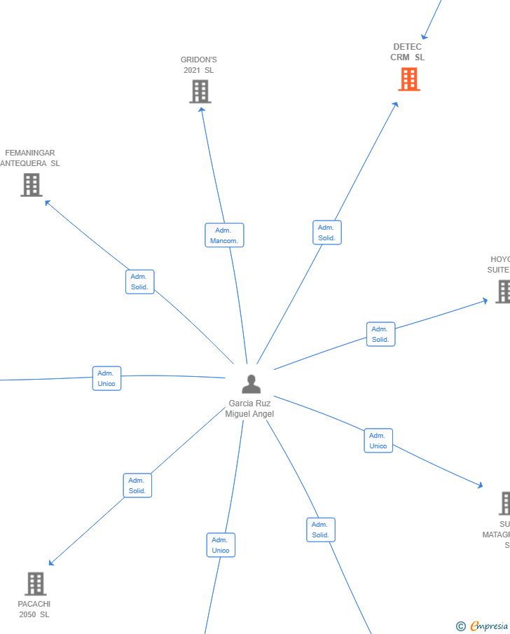 Vinculaciones societarias de DETEC CRM SL