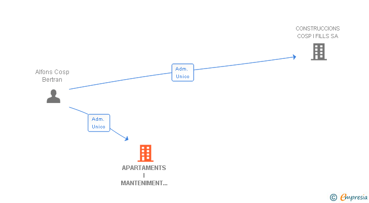 Vinculaciones societarias de APARTAMENTS I MANTENIMENT LLIVIA SL