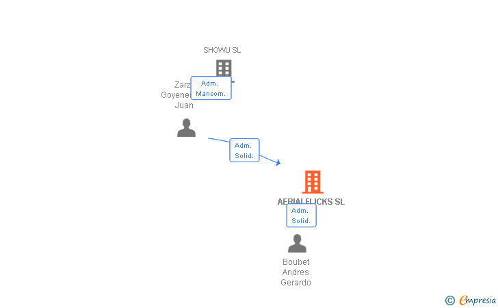 Vinculaciones societarias de AERIALFLICKS SL