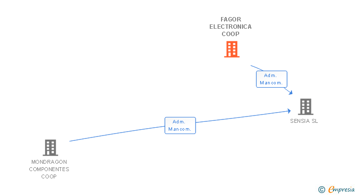 Vinculaciones societarias de FAGOR ELECTRONICA COOP