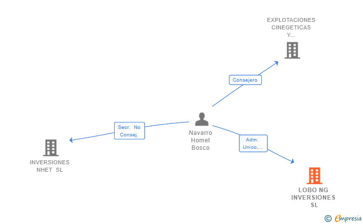 Vinculaciones societarias de LOBO NG INVERSIONES SL