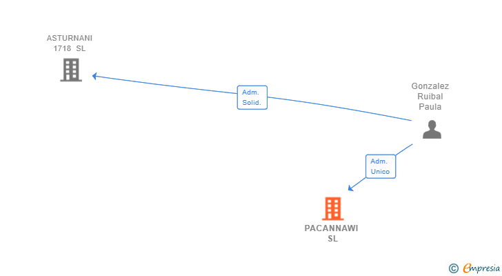 Vinculaciones societarias de PACANNAWI SL