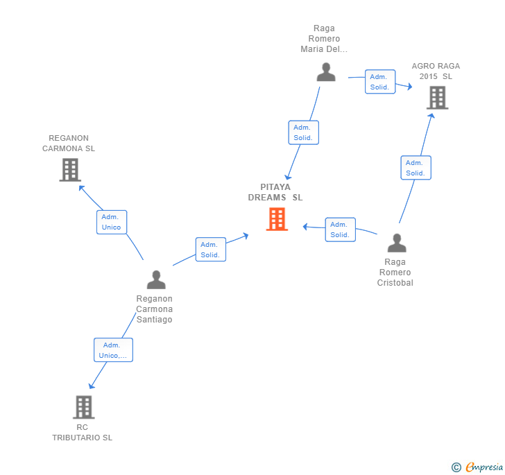 Vinculaciones societarias de PITAYA DREAMS SL