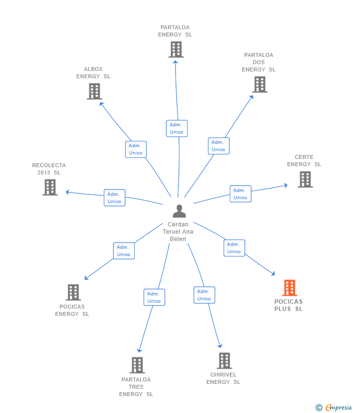 Vinculaciones societarias de POCICAS PLUS SL