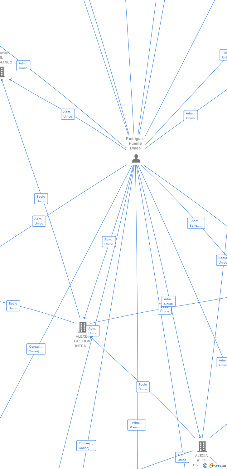 Vinculaciones societarias de ALEXIA COSTA DEL SOL SL (EXTINGUIDA)
