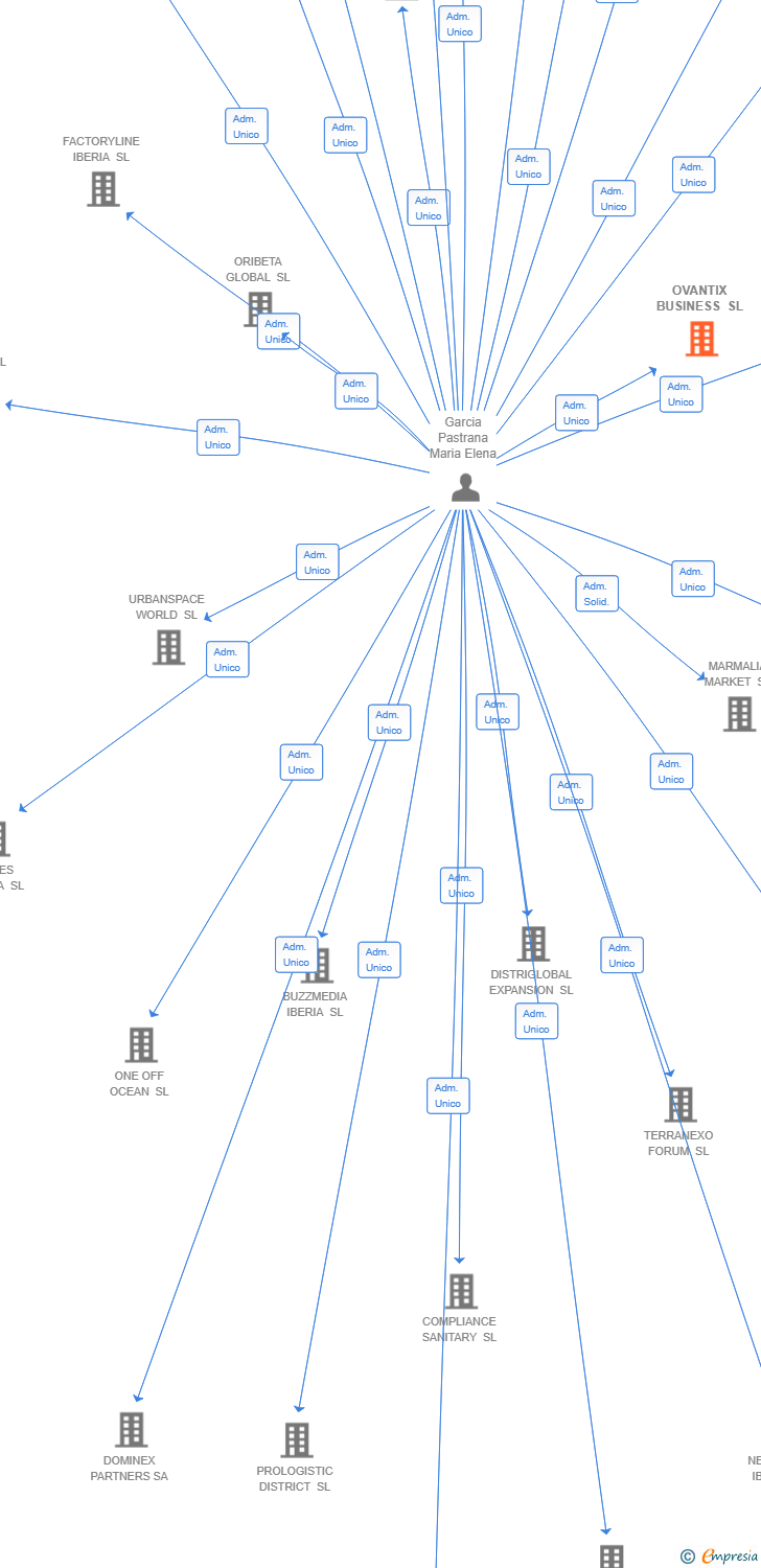 Vinculaciones societarias de OVANTIX BUSINESS SL