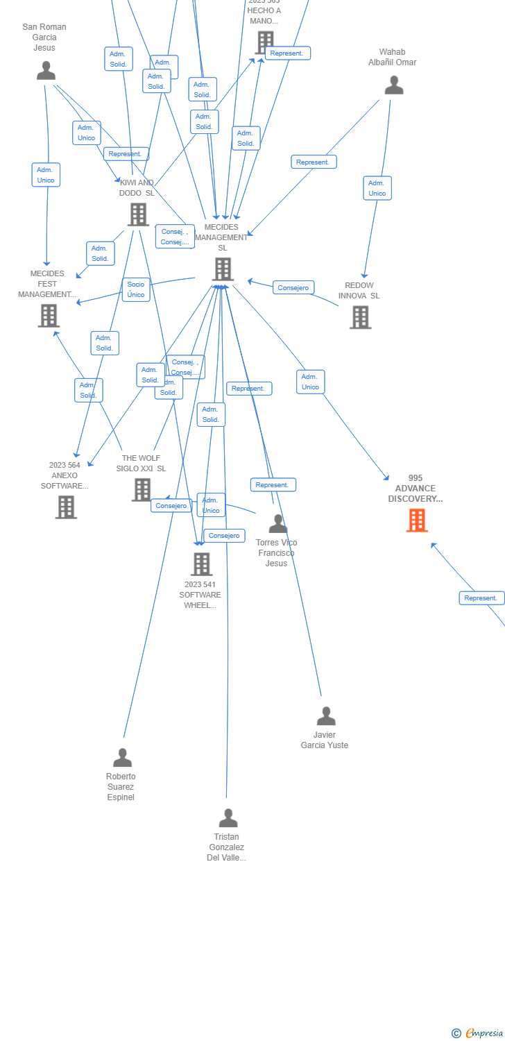 Vinculaciones societarias de 995 ADVANCE DISCOVERY SYSTEMS AIE