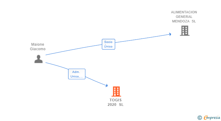 Vinculaciones societarias de TOGIS 2020 SL