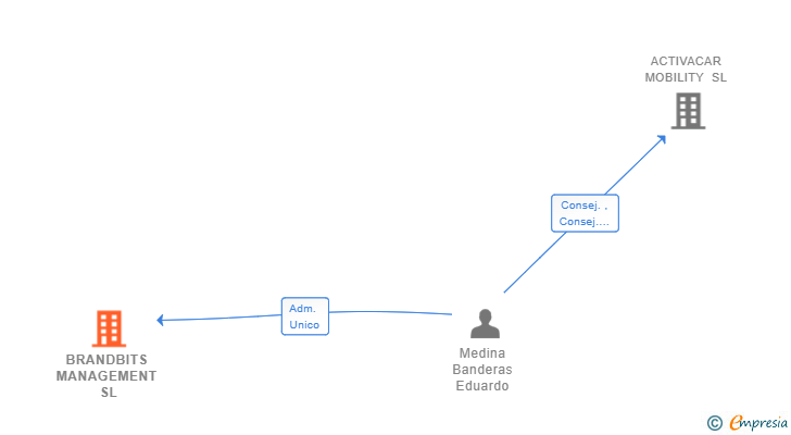 Vinculaciones societarias de BRANDBITS MANAGEMENT SL