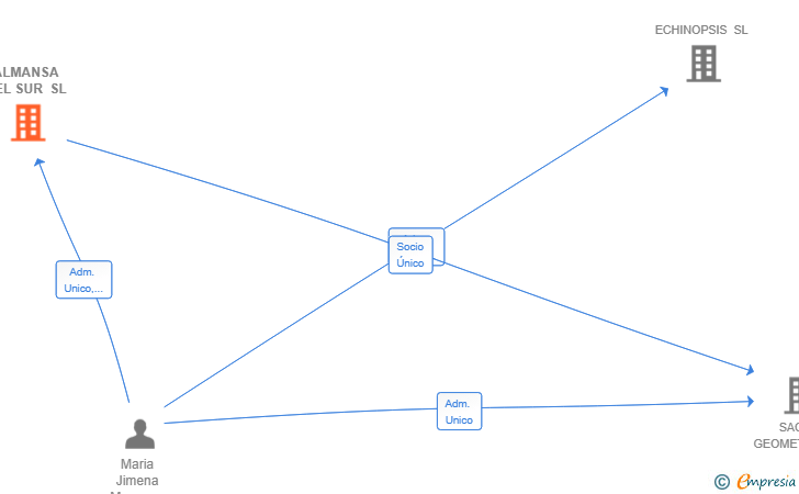 Vinculaciones societarias de ALMANSA DEL SUR SL